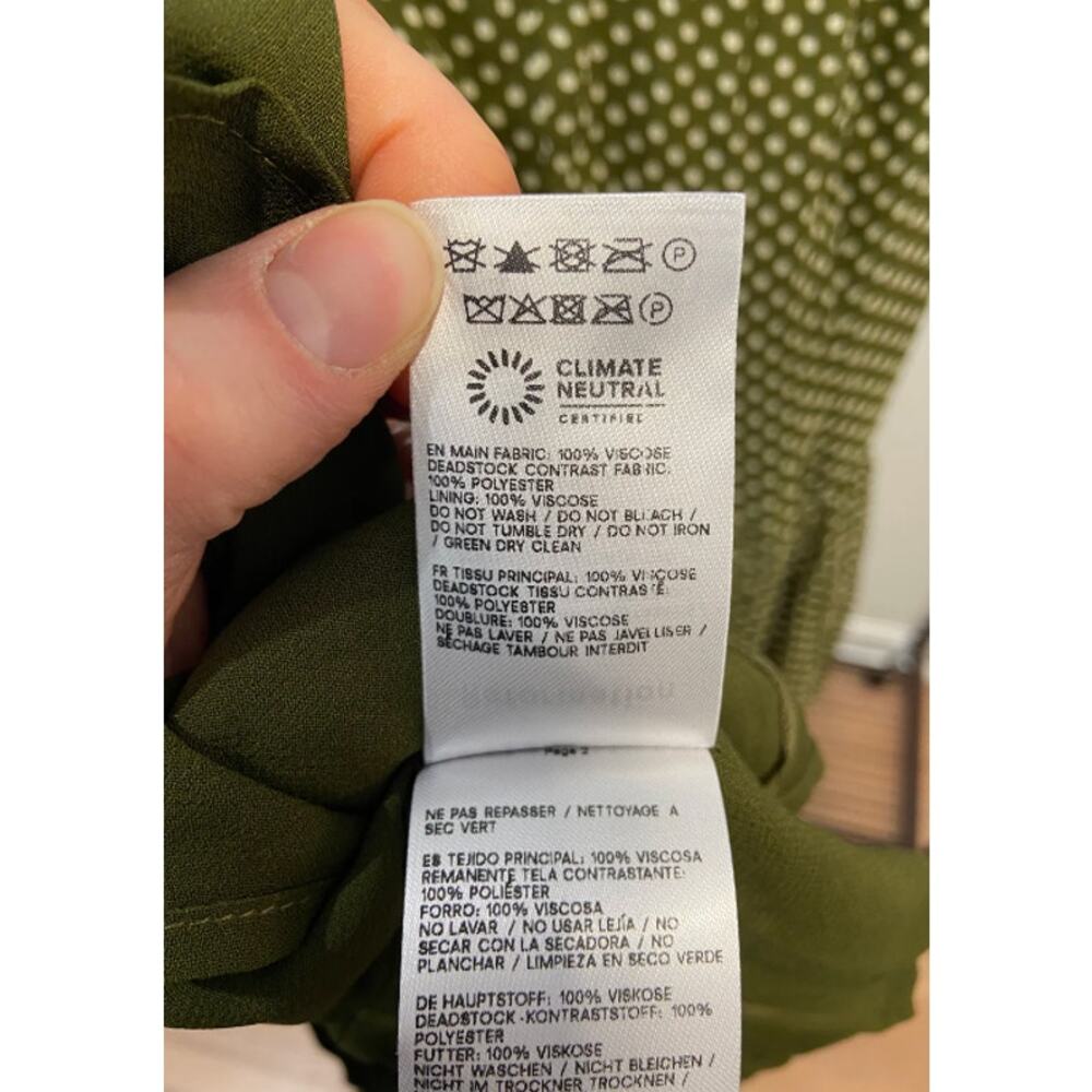 Reformation Maven Mock-Neck Chiffon Midi Dress size 4 - Picture 5 of 7